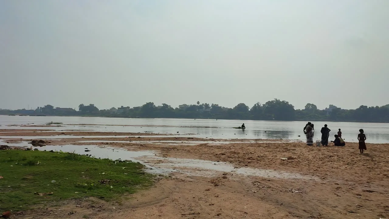 Phalgu River in Gaya