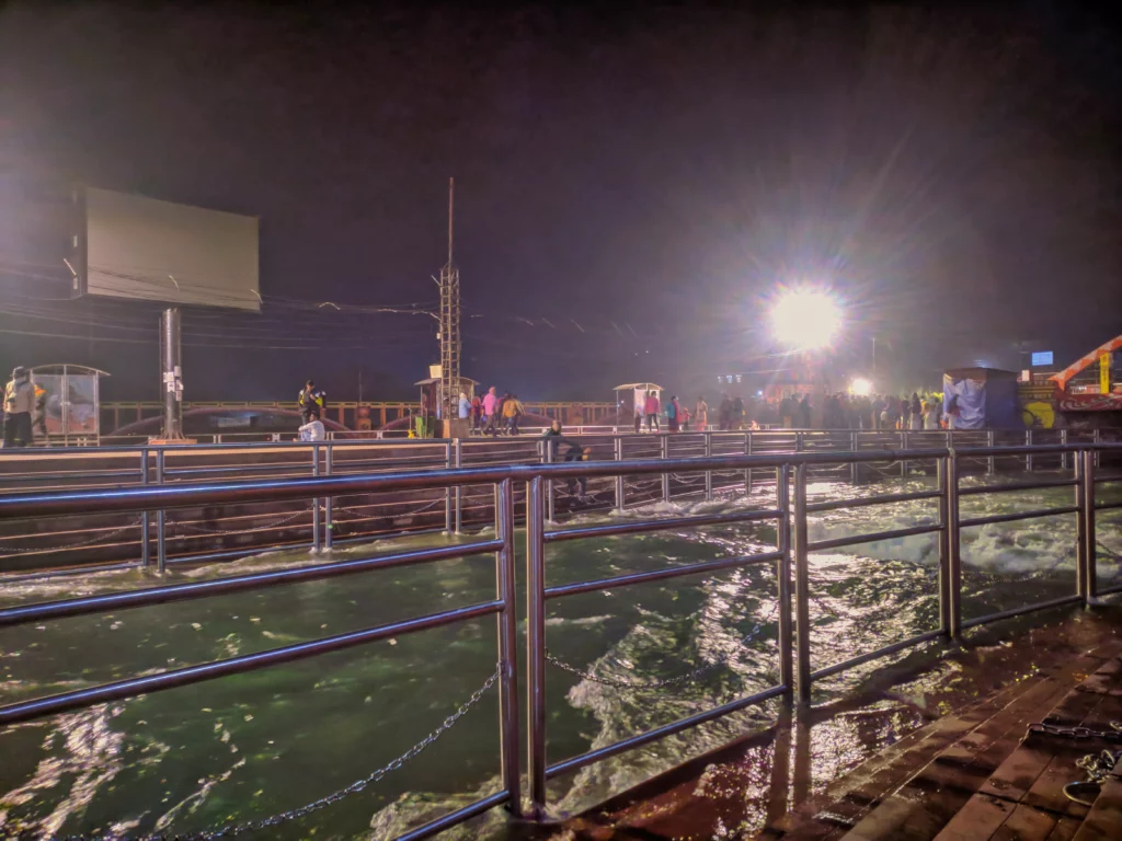 Haridwar temple in winter season