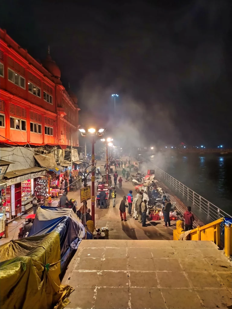 Haridwar Ganga ghat in summer