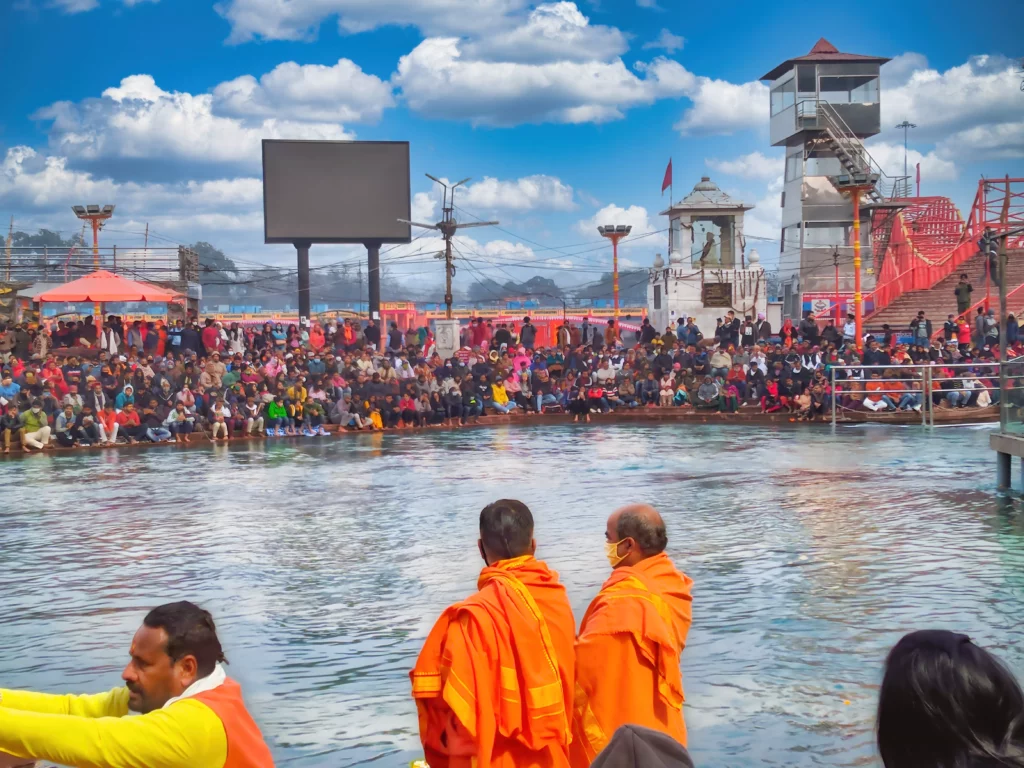 Haridwar ghat on the sacred Ganga River