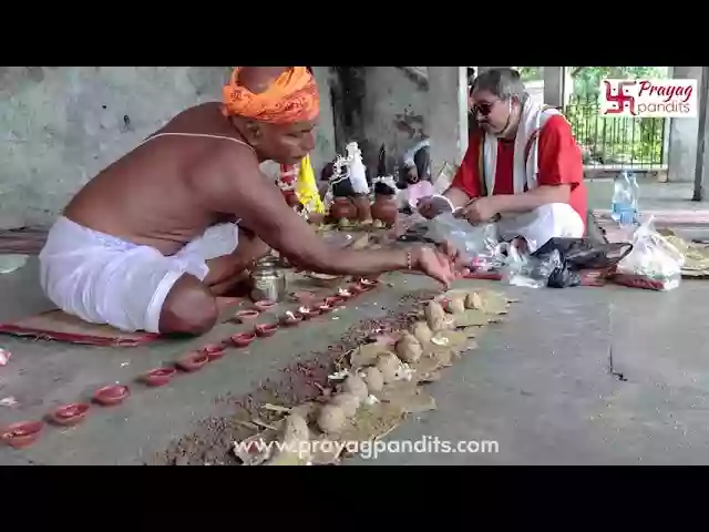 Narayan Bali ceremony at the Triveni Sangam confluence, Prayagraj