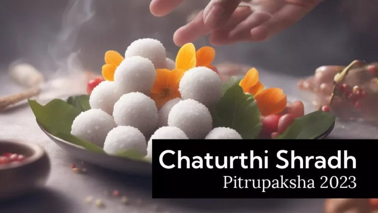 Chaturthi Shradh 2026 — family performing pind daan offerings during Pitrupaksha fortnight