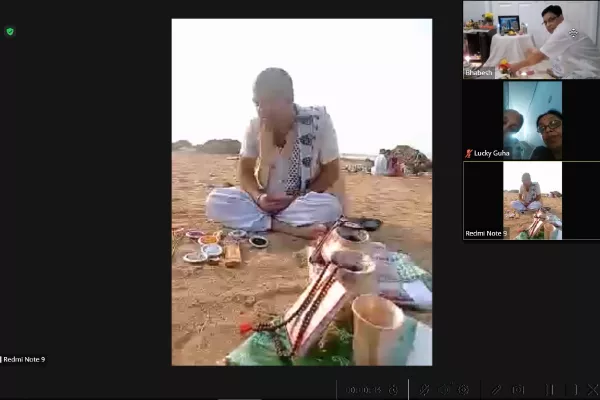 Step 8 — Online Asthi Visarjan in Varanasi via video call