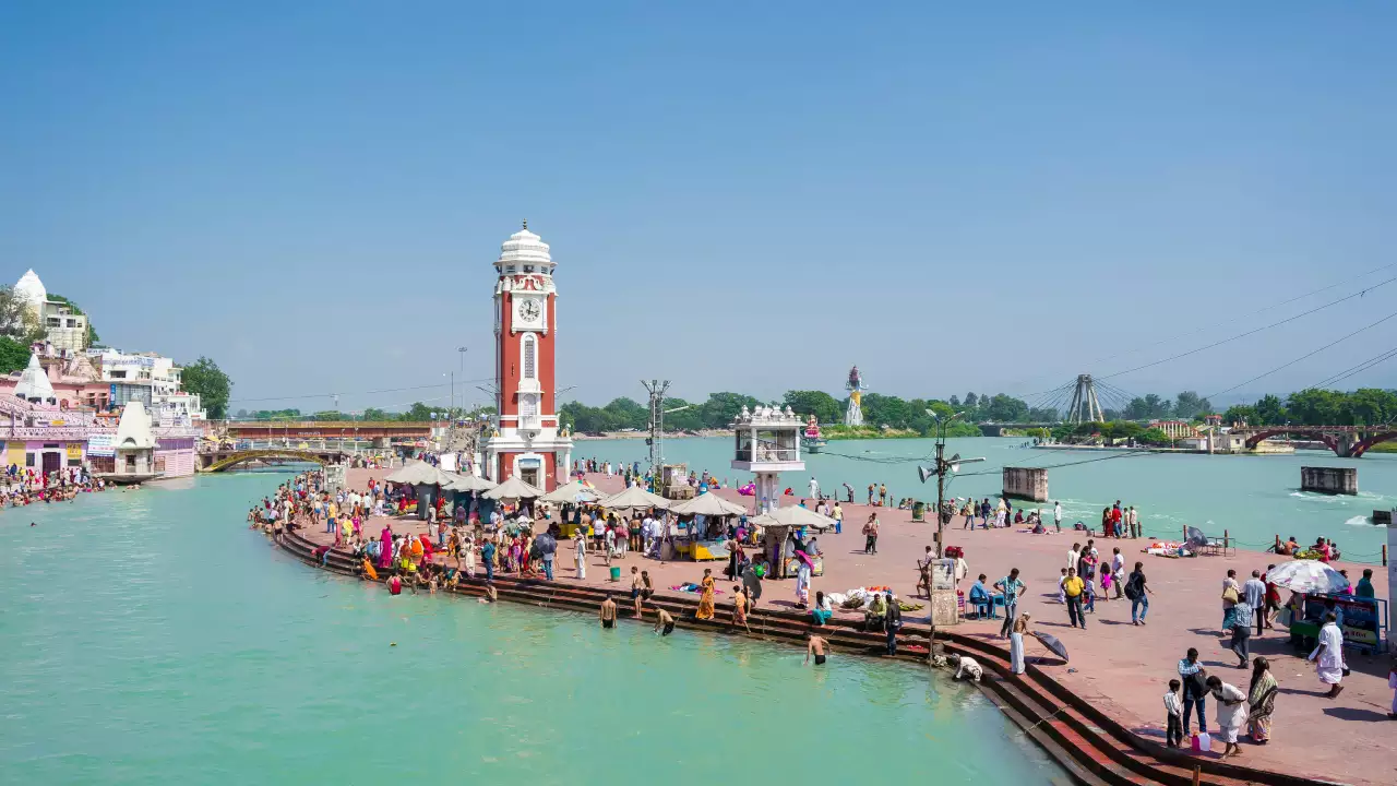 Har Ki Pauri and the sacred Ganga at Haridwar