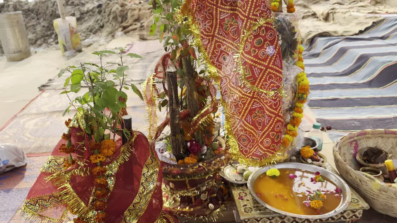 Sacred ritual of Kartik Poornima — Online Tulsi Vivah ceremony being performed by learned Pandit