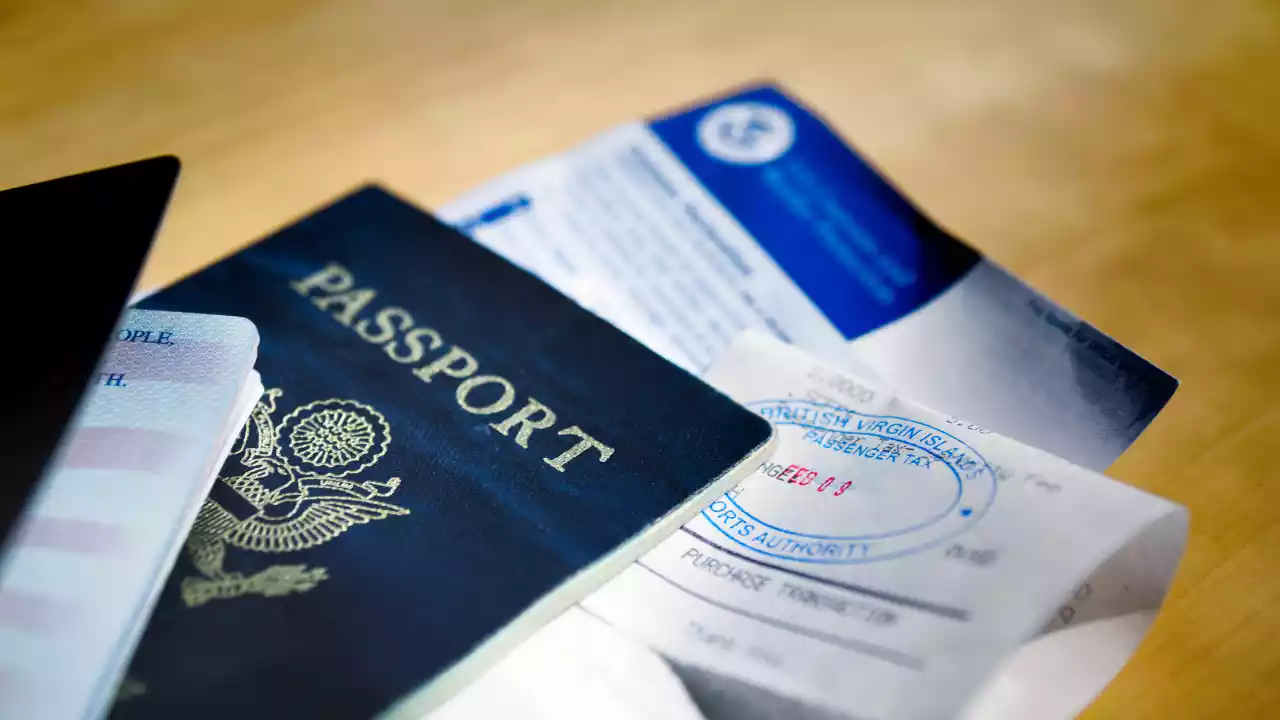 Photo of a US Passport - NRIs performing Pind Daan in India