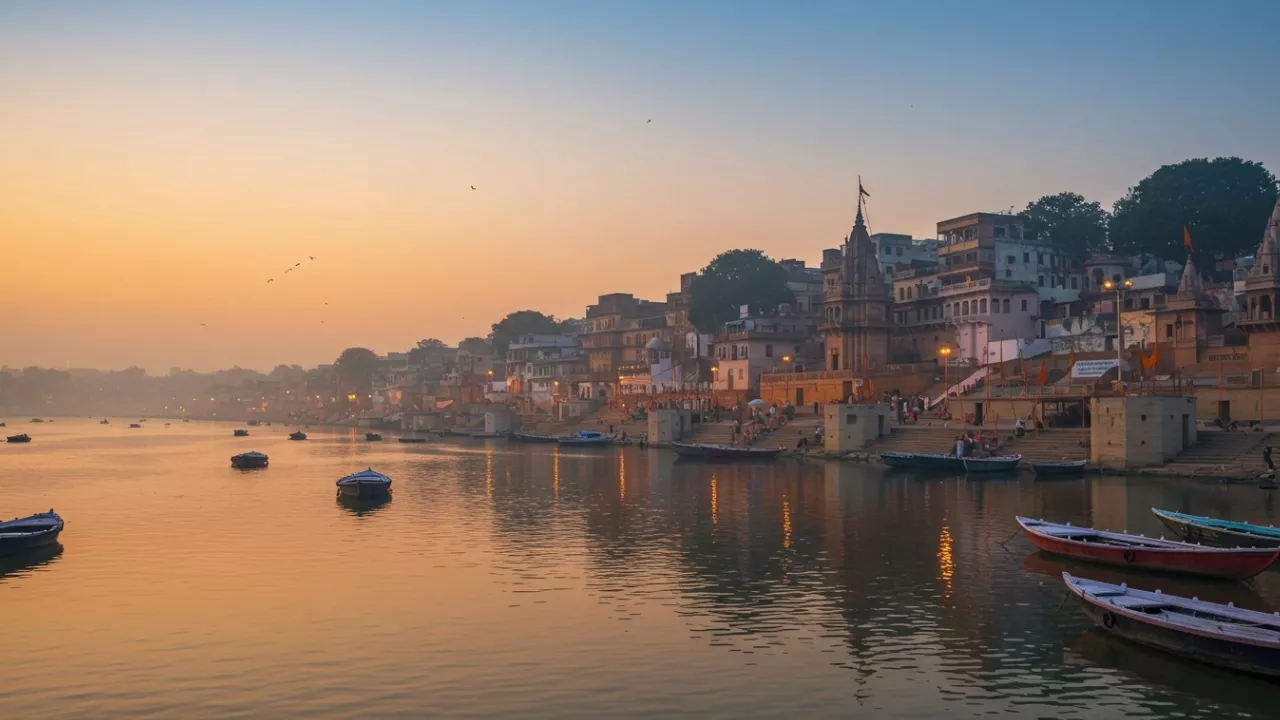 Image of Varanasi ghats- Varanasi pilgrimage from Malaysia