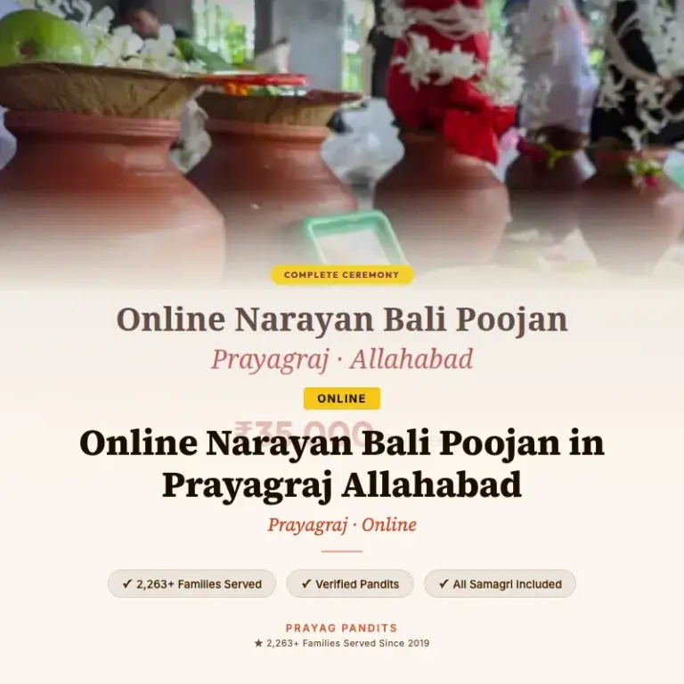 Online Narayan Bali Poojan in Prayagraj Allahabad