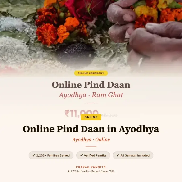 Online Pind Daan in Ayodhya