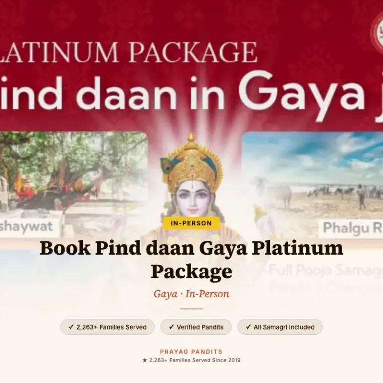 Book Pind daan Gaya Platinum Package
