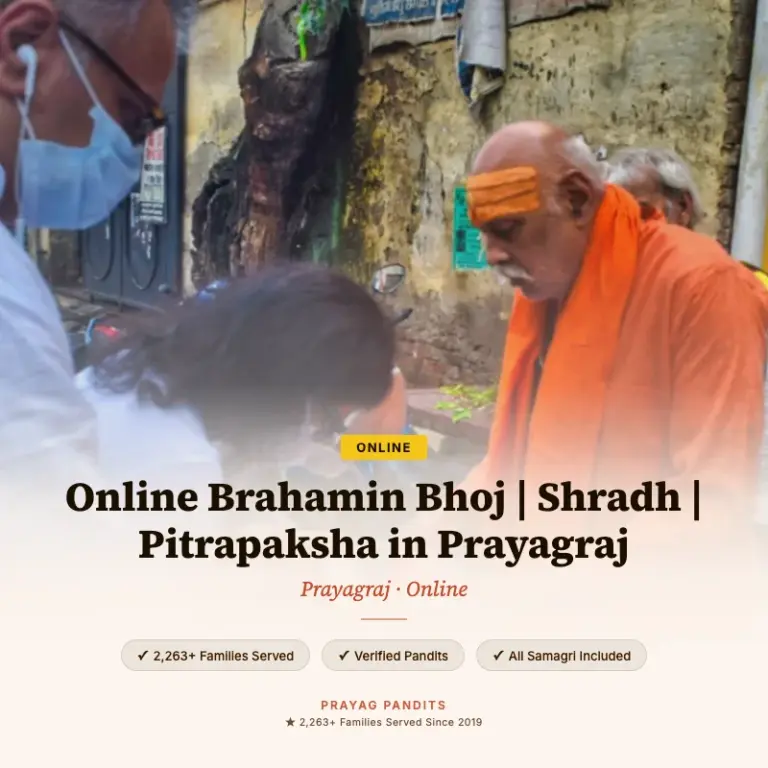 Online Brahamin Bhoj | Shradh | Pitrapaksha in Prayagraj