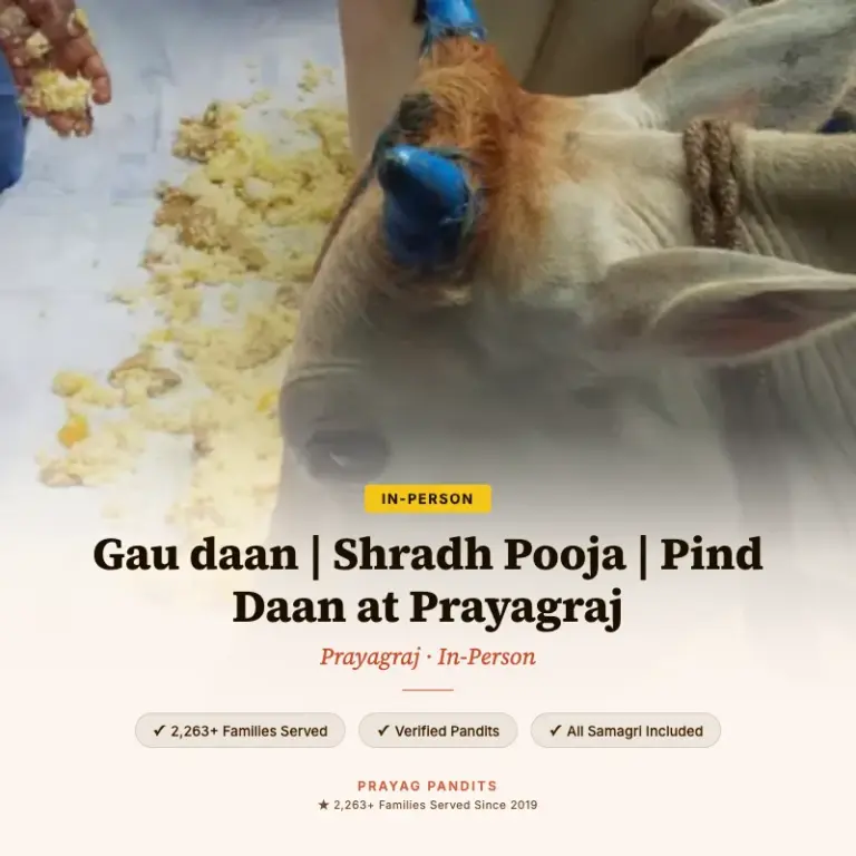 Gau daan | Shradh Pooja | Pind Daan at Prayagraj