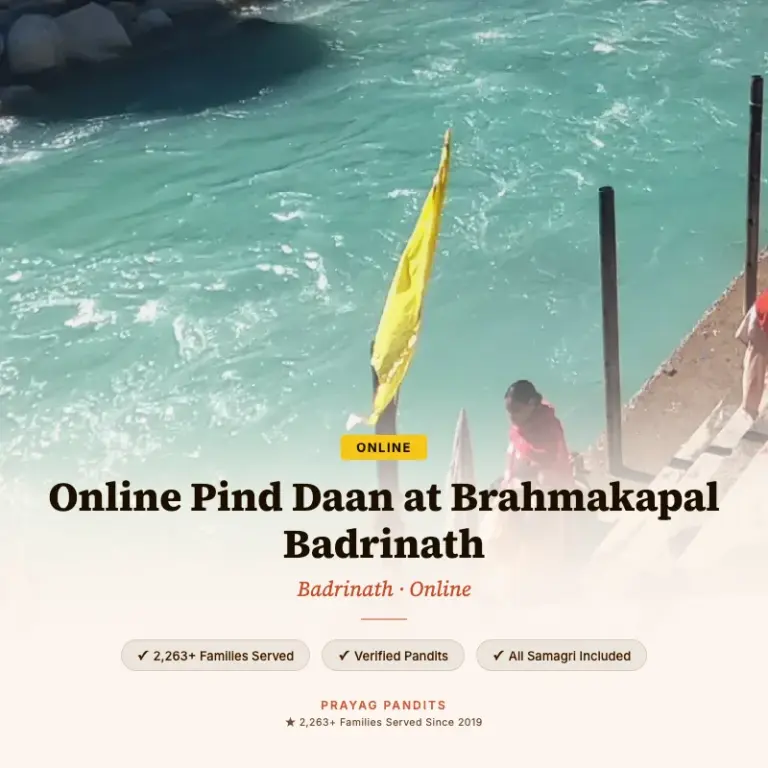 Online Pind Daan at Brahmakapal Badrinath