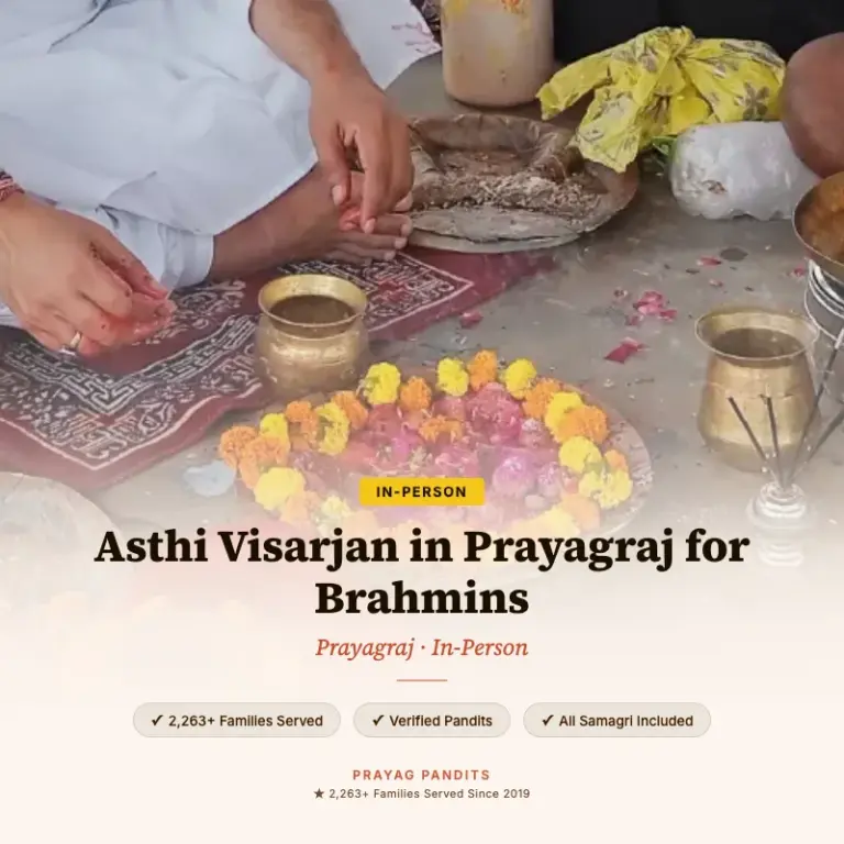 Asthi Visarjan in Prayagraj for Brahmins