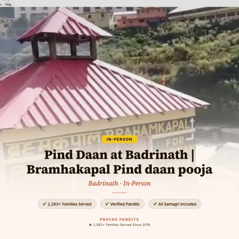 Pind Daan at Badrinath