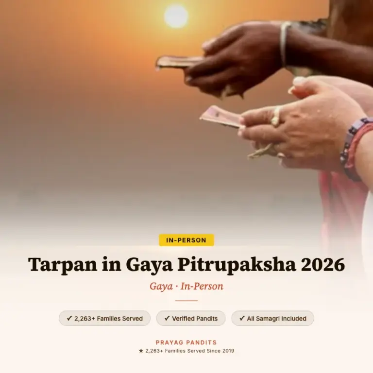 Tarpan in Gaya Pitrupaksha 2026
