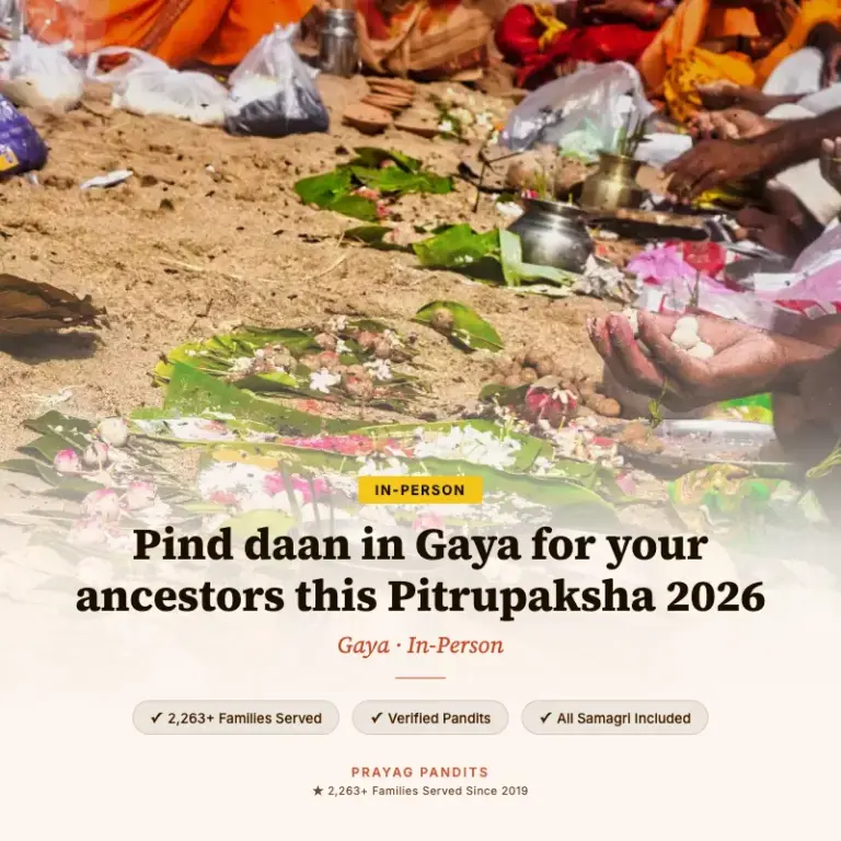 Pind daan in Gaya for your ancestors this Pitrupaksha 2026