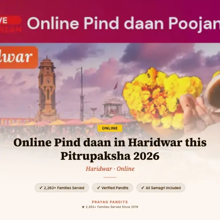Online Pind Daan in Haridwar package